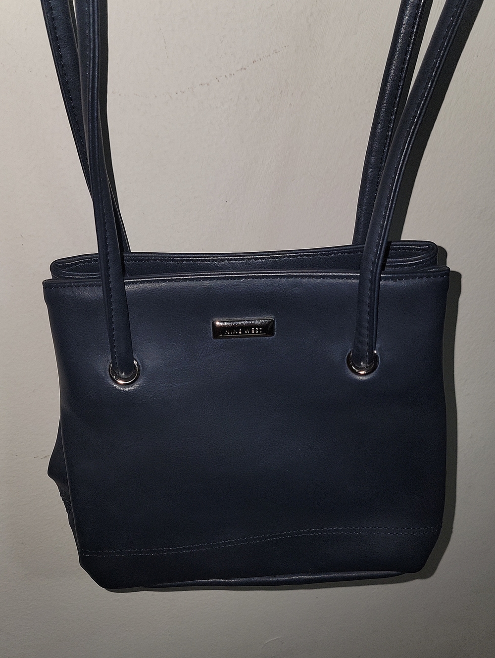 Nine West Navy Structured Shoulder Bag - Women